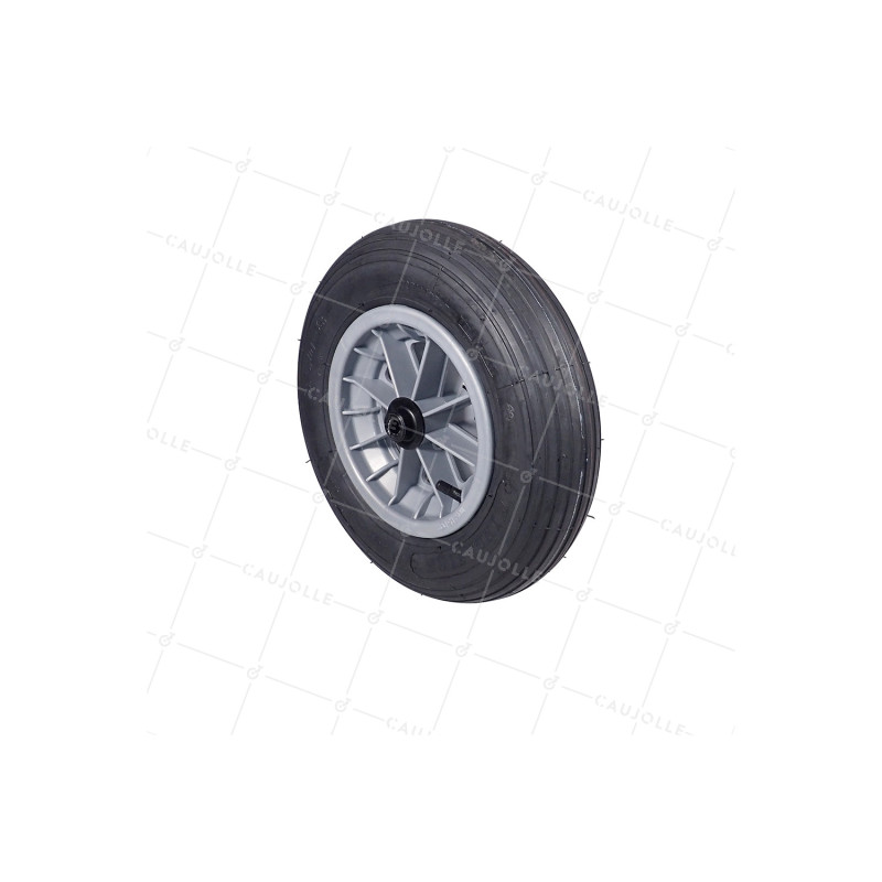 Ruota DI CARRETTO GONFIATA DIAMETRO 360 MM ASSE 14 MM CARICO 150 KG - S1006P 3.50/8 L14-100