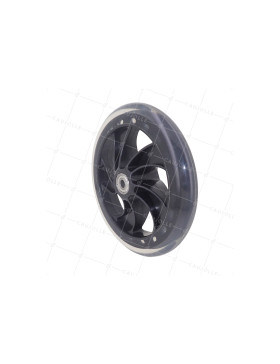 Ruota DI TROTTINETTE DIAMETRO 160 MM CARICO 80 KG ASSE 8 MM - BLACK ROLLER 160 • Caujolle