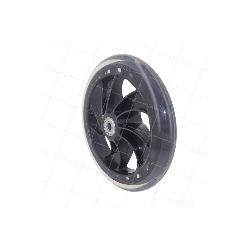 Ruota DI TROTTINETTE DIAMETRO 160 MM CARICO 80 KG ASSE 8 MM - BLACK ROLLER 160