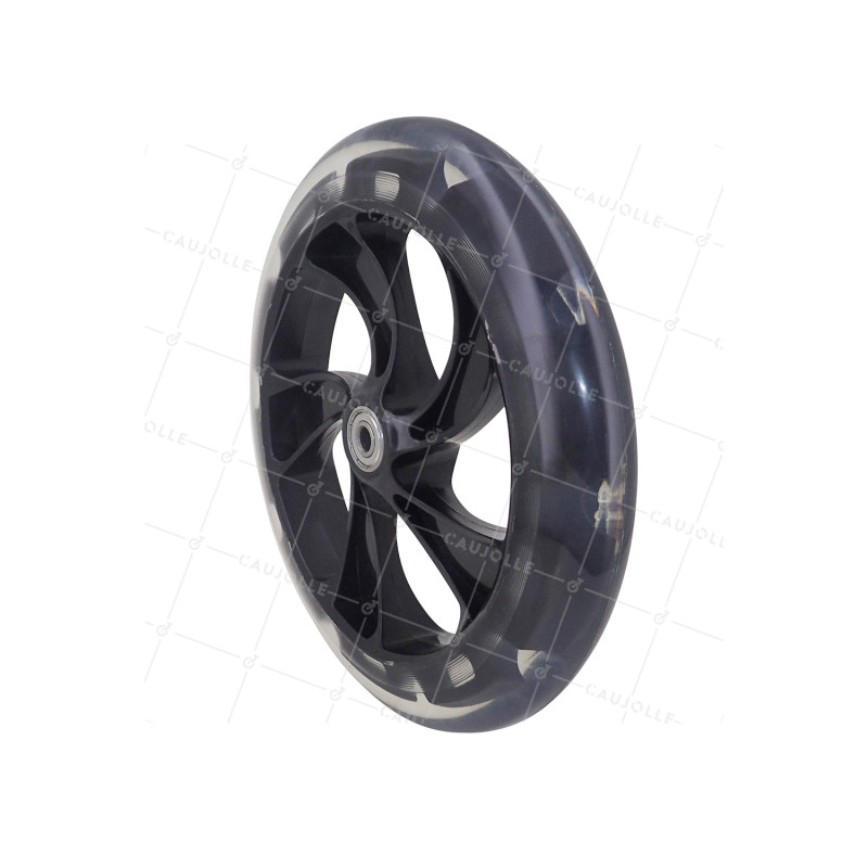 Ruota DI MONOPATTINO DIAMETRO 200 MM CARICO 80 KG ASSE 8 MM - BLACK ROLLER 200