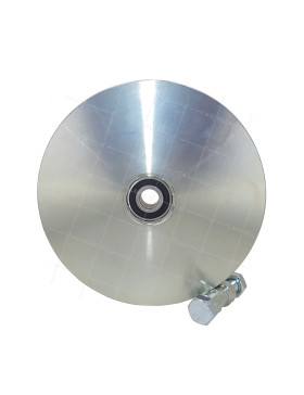 Ruota DEL PORTONE SCORREVOLE A Gola TONDA DIAMETRO 200 MM PER RAIL TONDO DI 20 MM CARICO XXX KG ASSE XX MM - GAGR 200/20 LARGO