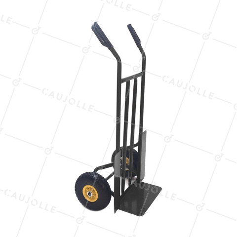 Carrello a mano CLASSICO TUTTO TERRE A 2 RUOTE INDEFORMABILI CARICO 150 KG • Caujolle
