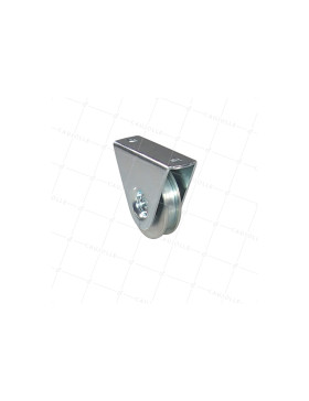 Ruota DI PORTA CON SUPPORTO DA VITARE O Saldare DIAMETRO 80 MM PER RAIL QUADRATO DI 12 MM ALTEZZA 94 MM CARICO 400 KG - MTSP GC80 12 NF • Caujolle