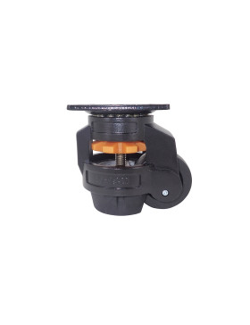 Ruota PIVOTANTE TRASFORMABILE IN PIEDI FISSI ANTI VIBRAZIONI DIAMETRO 62 MM CARICO 500 KG - STABILIZZATORE 62