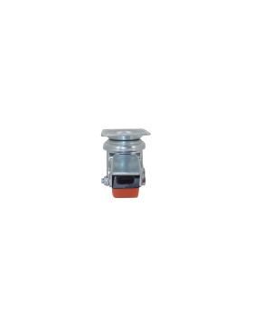 Ruota EXTRA-BASSA A FRENO FORTE CARICO DIAMETRO 35 MM ALTEZZA 66 MM CARICO 100 KG - SURB 35 PAF