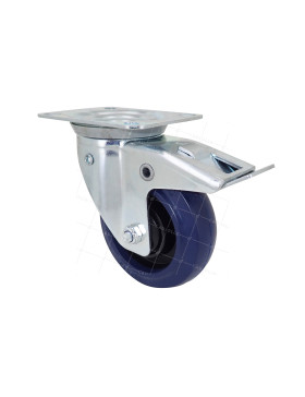 Ruota DI CARRETTO A RITORNO DIREZIONALE AUTOMATICO DIAMETRO 100 MM CARICO 75 CHILI - S2NS 100 AF RB STAB • Caujolle