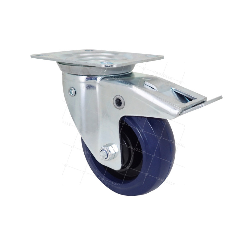 Ruota DI CARRETTO A RITORNO DIREZIONALE AUTOMATICO DIAMETRO 100 MM CARICO 75 CHILI - S2NS 100 AF RB STAB