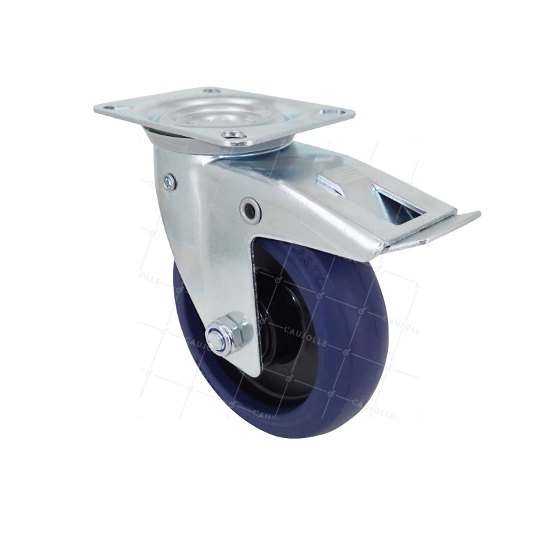 Ruota DI CARRELLO A RITORNO DIREZIONALE AUTOMATICO DIAMETRO 125 MM CARICO 100 KG - S2NS 125 AF RB STAB