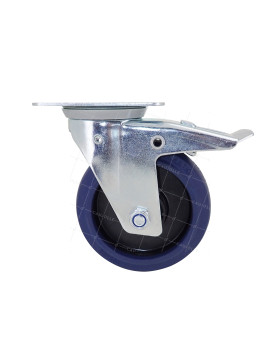 Ruota DI CARRELLO A RITORNO DIREZIONALE AUTOMATICO DIAMETRO 125 MM CARICO 100 KG - S2NS 125 AF RB STAB