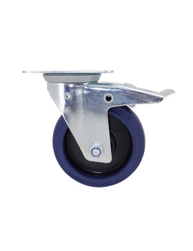 Ruota DI CARRELLO A RITORNO DIREZIONALE AUTOMATICO DIAMETRO 125 MM CARICO 100 KG - S2NS 125 AF RB STAB