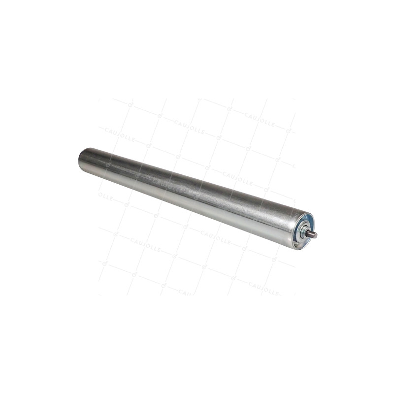 ROULEAU DE MANUTENTION ACIER DIAMETRE 50 MM LONGUEUR 500 MM CHARGE 83 KG AXE 8 MM