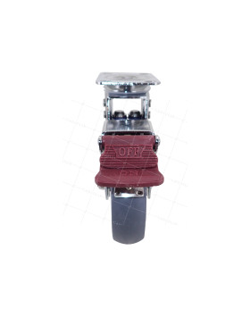 Ruota PIVOTANTE A Piastra A FRENO ANTISHOCK DIAMETRO 125 MM - SUSPENSIONE 125 AF
