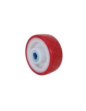 Ruota D'ABRI DI PISCINA NYLON POLIURETANO DIAMETRO 80 MM CARICO 120 KG ASSE 12 MM Cuscinetto INOX • Caujolle
