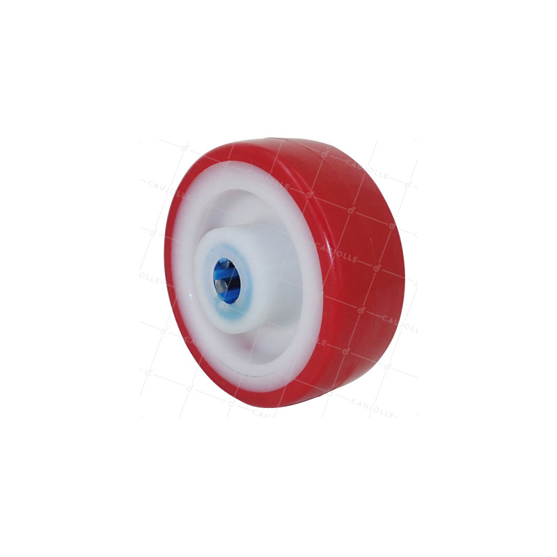 Ruota D'ABRI DI PISCINA NYLON POLIURETANO DIAMETRO 80 MM CARICO 120 KG ASSE 12 MM Cuscinetto INOX