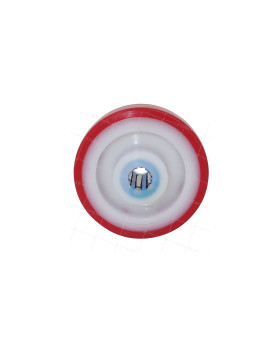 Ruota D'ABRI DI PISCINA NYLON POLIURETANO DIAMETRO 80 MM CARICO 120 KG ASSE 12 MM Cuscinetto INOX