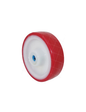 Ruota D'ABRI DI PISCINA NYLON POLIURETANO DIAMETRO 100 MM CARICO 120 KG ASSE 12 MM Cuscinetto INOX - S2450BP 100 RR INOX 12 • Caujolle