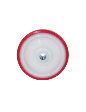 Ruota D'ABRI DI PISCINA NYLON POLIURETANO DIAMETRO 100 MM CARICO 120 KG ASSE 12 MM Cuscinetto INOX - S2450BP 100 RR INOX 12