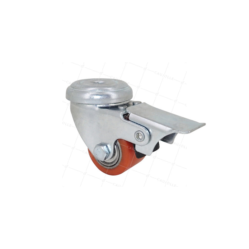 Ruota EXTRA-BASSA FORTE CARICO DIAMETRO 35 MM CARICO 100KG A FISSAGGIO DI 10 MM ALTEZZA 58 MM - SURB 35 OAF