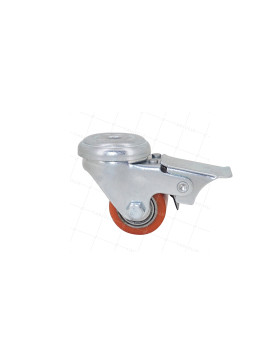 Ruota EXTRA-BASSA FORTE CARICO DIAMETRO 35 MM CARICO 100KG A FISSAGGIO DI 10 MM ALTEZZA 58 MM - SURB 35 OAF