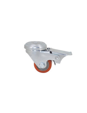 Ruota EXTRA-BASSA FORTE CARICO DIAMETRO 35 MM CARICO 100KG A FISSAGGIO DI 10 MM ALTEZZA 58 MM - SURB 35 OAF