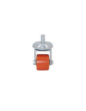 Ruota EXTRA-BASSA FORTE CARICO DIAMETRO 35 MM CARICO 100KG A RASTRELLA FILETTATA DI 10 MM ALTEZZA 58 MM - SURB 35 T
