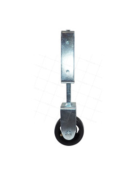 Ruota DI PORTALE FISSO DIAMETRO 100 MM Molla flessibile da 12 kg carico 100 kg