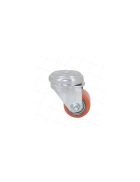 Ruota EXTRA-BASSA FORTE CARICO DIAMETRO 35 MM CARICO 100KG A FISSAGGIO DI 10 MM ALTEZZA 58 MM - SURB 35 O