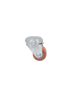 Ruota EXTRA-BASSA FORTE CARICO DIAMETRO 35 MM CARICO 100KG A FISSAGGIO DI 10 MM ALTEZZA 58 MM - SURB 35 O