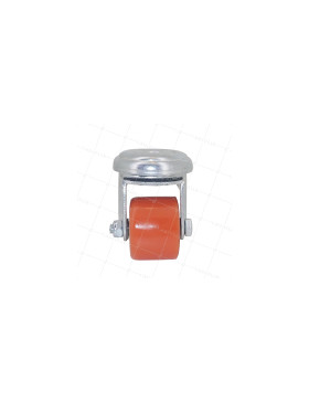 Ruota EXTRA-BASSA FORTE CARICO DIAMETRO 35 MM CARICO 100KG A FISSAGGIO DI 10 MM ALTEZZA 58 MM - SURB 35 O