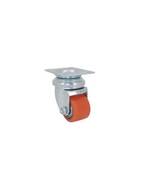 Ruota EXTRA-BASSA FORTE CARICO DIAMETRO 35 MM ALTEZZA 66 MM CARICO 100 KG - SURB 35P