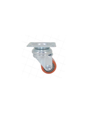 Ruota EXTRA-BASSA FORTE CARICO DIAMETRO 35 MM ALTEZZA 66 MM CARICO 100 KG - SURB 35P