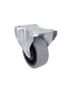 Ruota FISSA IN NYLON SOFFICE NON MACCHIANTE DIAMETRO 100 MM CARICO 120 KG - S7NS 100 GRIGIO A SFERE
