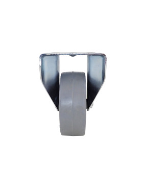 Ruota FISSA IN NYLON SOFFICE NON MACCHIANTE DIAMETRO 100 MM CARICO 120 KG - S7NS 100 GRIGIO A SFERE