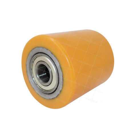 RUOTA DI TRANSPALLET DIAMETRO 85 MM CARICO 900 KG ASSE 20 MM SFERE - GTP8590 • Caujolle