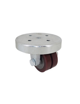 RUOTA EXTRA-BASSA IN GHISA E POLIURETANO PER CARICHI PESANTI DIAMETRO 50 MM ALTEZZA 64 MM CARICO 160 KG - SURB 50 GHISA PU