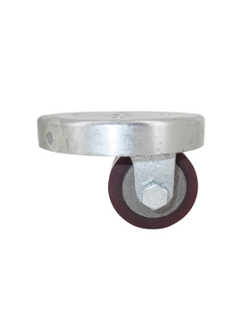 RUOTA EXTRA-BASSA IN GHISA E POLIURETANO PER CARICHI PESANTI DIAMETRO 50 MM ALTEZZA 64 MM CARICO 160 KG - SURB 50 GHISA PU