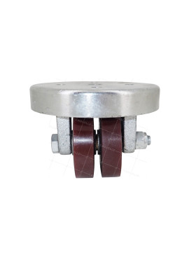 RUOTA EXTRA-BASSA IN GHISA E POLIURETANO PER CARICHI PESANTI DIAMETRO 50 MM ALTEZZA 64 MM CARICO 160 KG - SURB 50 GHISA PU