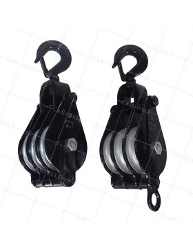 COPPIA DI GUANTI DA SOLLEVAMENTO PER CORDA DI 12 MM DIAMETRO MAX 90 MM 3 RULLI