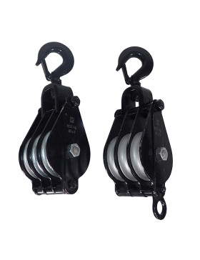 COPPIA DI GUANTI DA SOLLEVAMENTO PER CORDA DI 12 MM DIAMETRO MAX 90 MM 3 RULLI