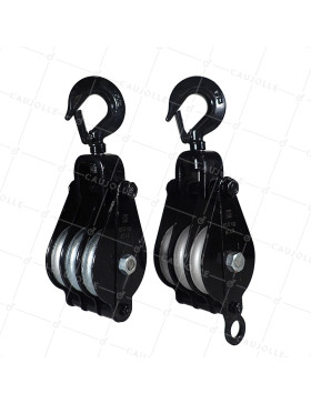 COPPIA DI GUANTI DA SOLLEVAMENTO PER CORDA DI 12 MM DIAMETRO MASSIMO 90 MM CARICO 500 KG • Caujolle