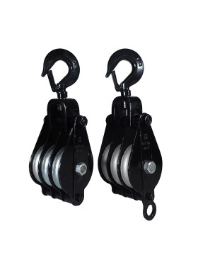 COPPIA DI GUANTI DA SOLLEVAMENTO PER CORDA DI 12 MM DIAMETRO MAX 90 MM 3 RULLI