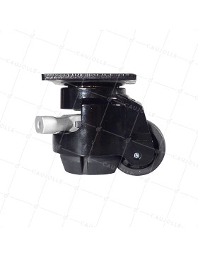 ROULETTE TRASFORMABILE IN PIEDE FISSO PER UTILIZZO REGOLARE DIAMETRO 50 MM CARICO 250 KG - STABILIZZATORE 50 A CRICCHETTO