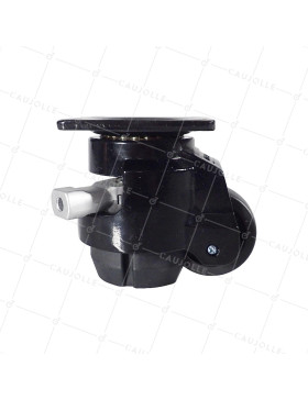 ROULETTE TRASFORMABILE IN PIEDE FISSO PER UTILIZZO REGOLARE DIAMETRO 50 MM CARICO 250 KG - STABILIZZATORE 50 A CRICCHETTO