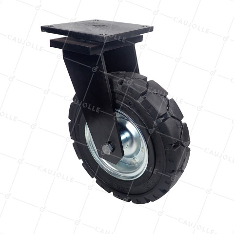 Ruota TUTTO TERRENO PER OSTACOLO DIAMETRO 406 MM CARICO 950 KG - SERIE TITAN PIV 406 • Caujolle