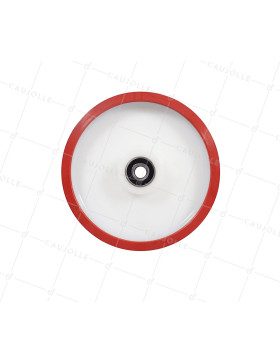 Ruota BI MATERIALE NYLON POLIURETANO ANTI RUMORI DIAMETRO 250 MM CARICO 1000 KG ASSE 20 MM - S2450BP 250MB