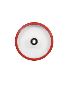 Ruota BI MATERIALE NYLON POLIURETANO ANTI RUMORI DIAMETRO 250 MM CARICO 1000 KG ASSE 20 MM - S2450BP 250MB