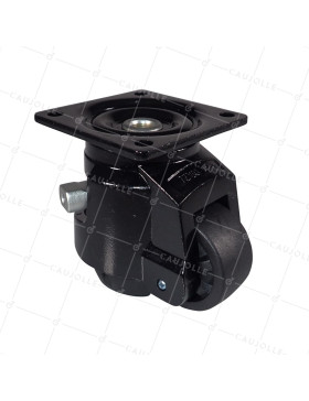 ROULETTE PIVOTANTE QUICK BLOCK DIAMETRO 62 MM CARICO 500 KG - STABILIZZATORE 62 RATCHET • Caujolle