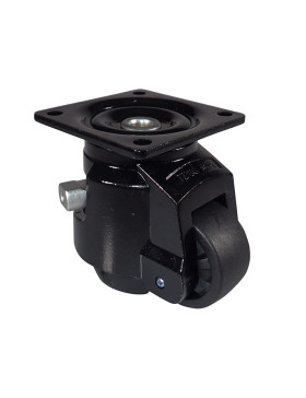 ROULETTE PIVOTANTE QUICK BLOCK DIAMETRO 62 MM CARICO 500 KG - STABILIZZATORE 62 RATCHET