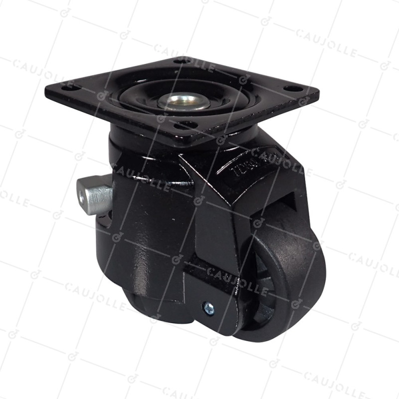 ROULETTE PIVOTANTE QUICK BLOCK DIAMETRO 62 MM CARICO 500 KG - STABILIZZATORE 62 RATCHET
