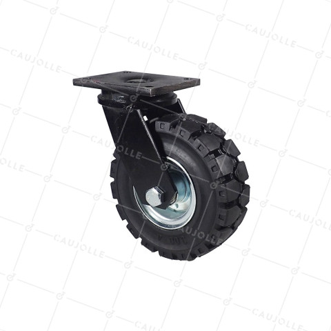 Ruota TUTTO TERRE PER OSTACOLO DIAMETRO 250 MM CARICO 450 KG - SERIE TITAN PIV 250 • Caujolle